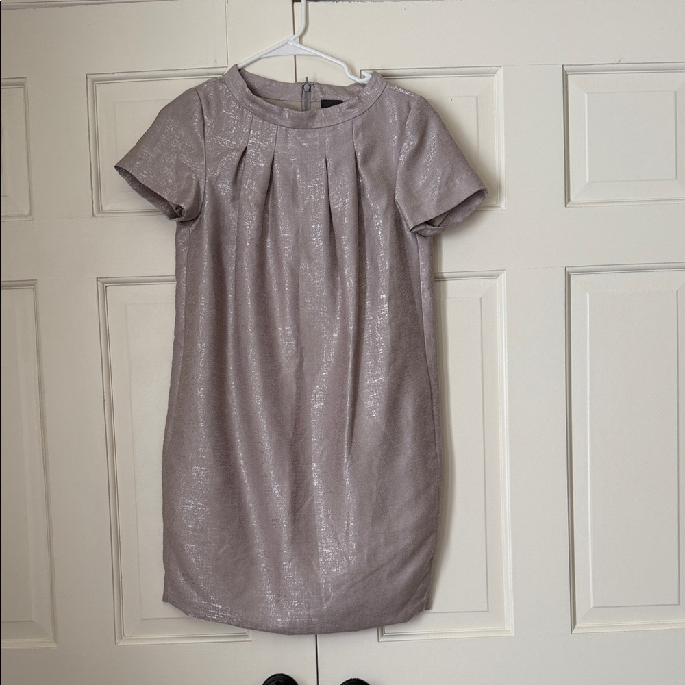 Calvin Klein Shimmering Silver Mini Dress